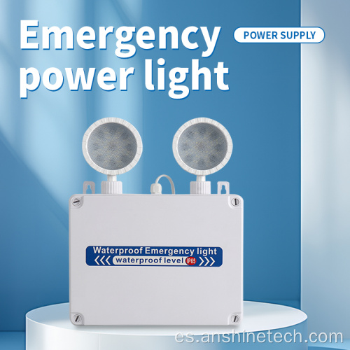 Luz LED de emergencia de doble cabezal de 10W